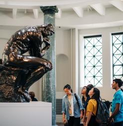 Participants visit the Cantor and view the famous sculpture, The Thinker.