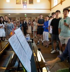 SHI students singing