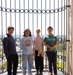 Students on Hoover Tower